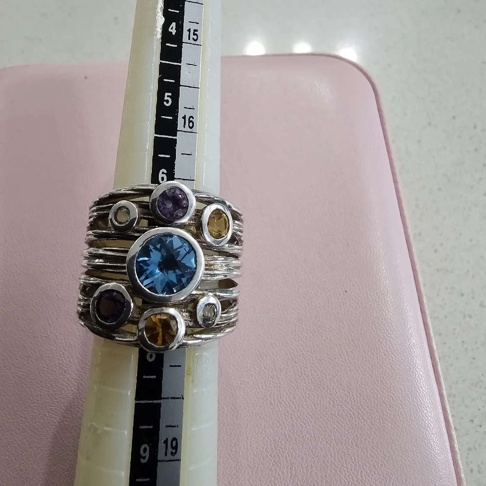 Custom Made Organic Style Sterling Silver Ring - Picture 5 of 10